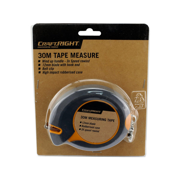 Craftright 30m Steel Tape Measure