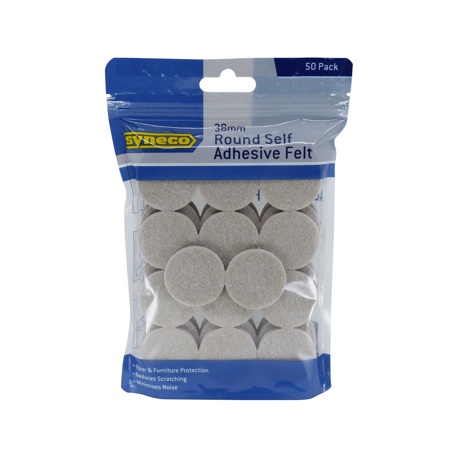 Syneco 38mm Round Felt Floor Protection - Pack of 50 - Image 3 of 3
