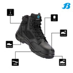 Bata Industrials Men's Black Bobcat Zip Side Safety Boot - UK Size 11 - Image 2 of 5