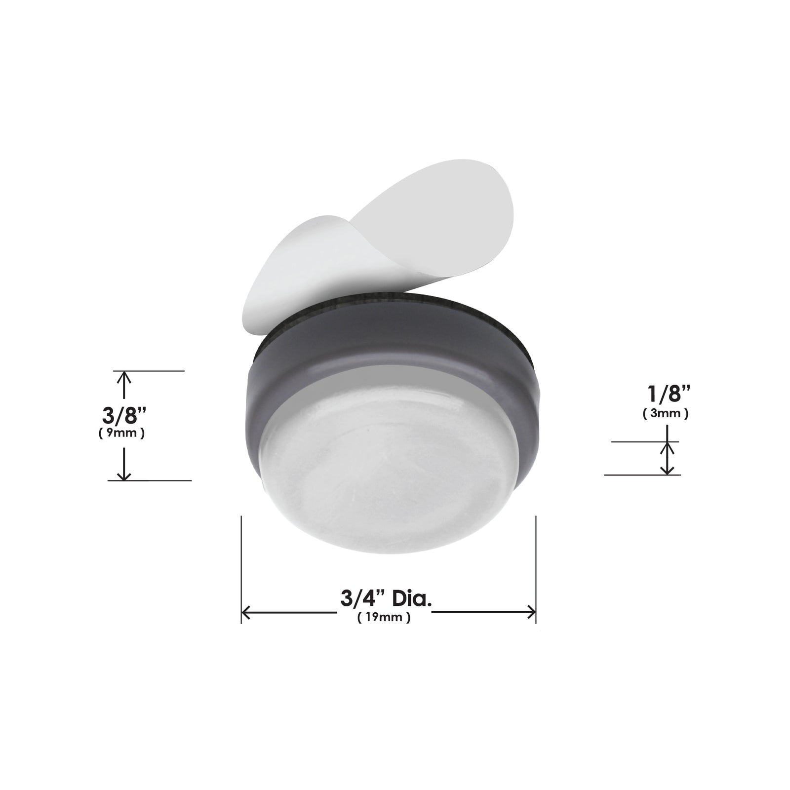 Slipstick_CB193_Glides-19mm-Diameter_Dimensional