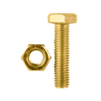 Pinnacle M10 x 40mm Yellow Zinc Hi Tensile Hex Bolt And Nut - 4 Pack - Image 1 of 2