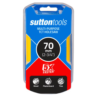 Sutton Tools 70mm TCT Multi-Purpose Seamless Holesaw