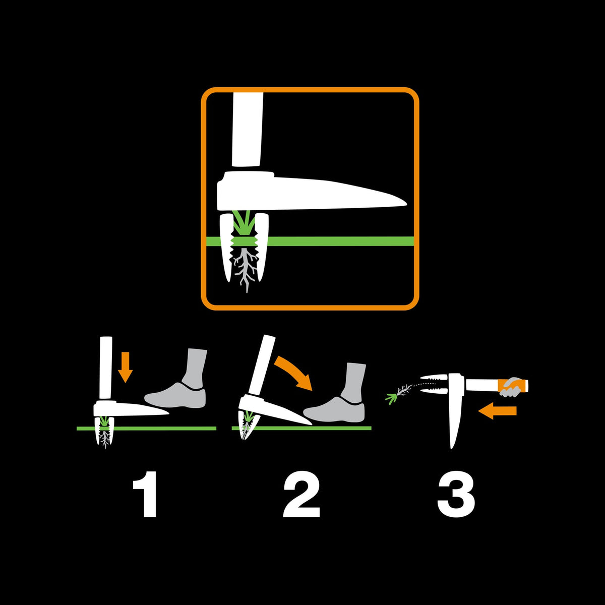 Fiskars 4 Prongs Xact Weed Puller - Image 3 of 5
