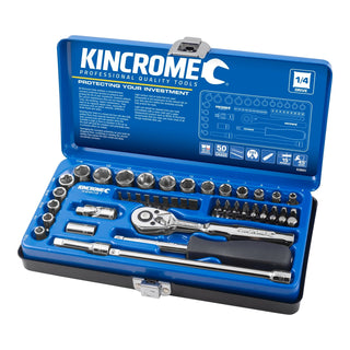 Kincrome 50 Piece 1/4" Drive Metric & Imperial Socket Set