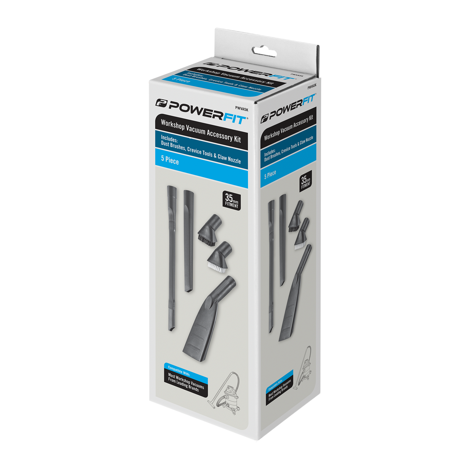 Powerfit Workshop Vacuum Accessory 5 Piece Kit - Image 2 of 2