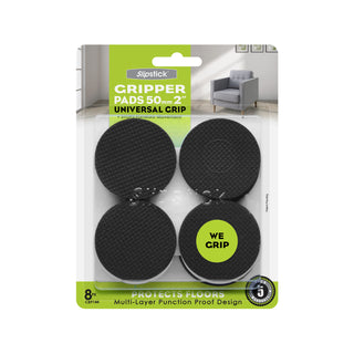 Slipstick 50mm 2” Round Gripper Floor Protection Pads - 8 Pack
