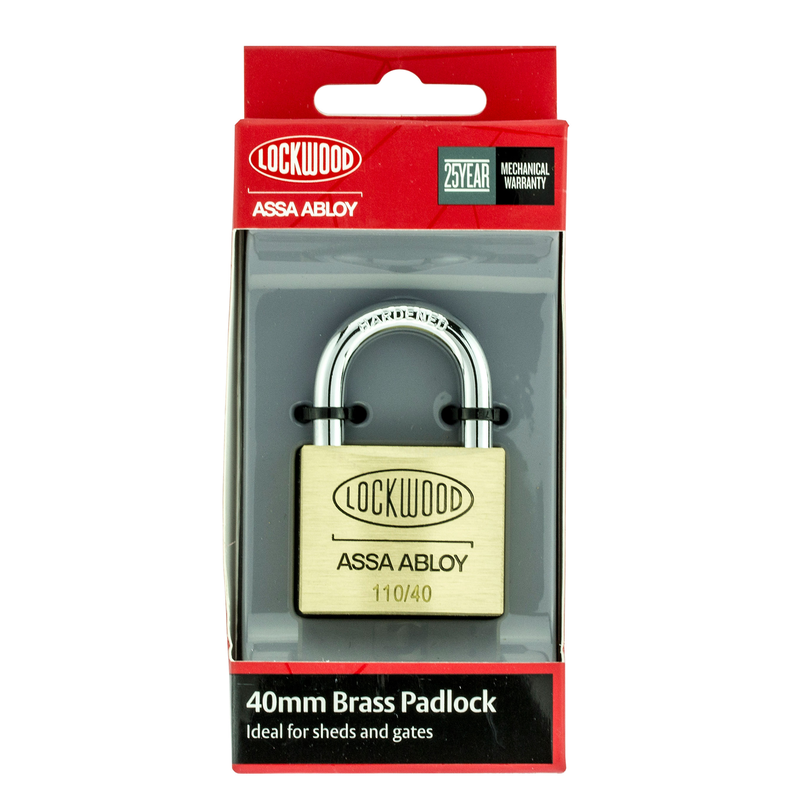 Lockwood 40mm Solid Brass 110 Series Padlock - Image 2 of 2