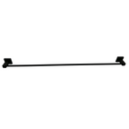 Barelli Piazza 600mm Matte Black Single Towel Rail - 600mm - Image 1 of 3