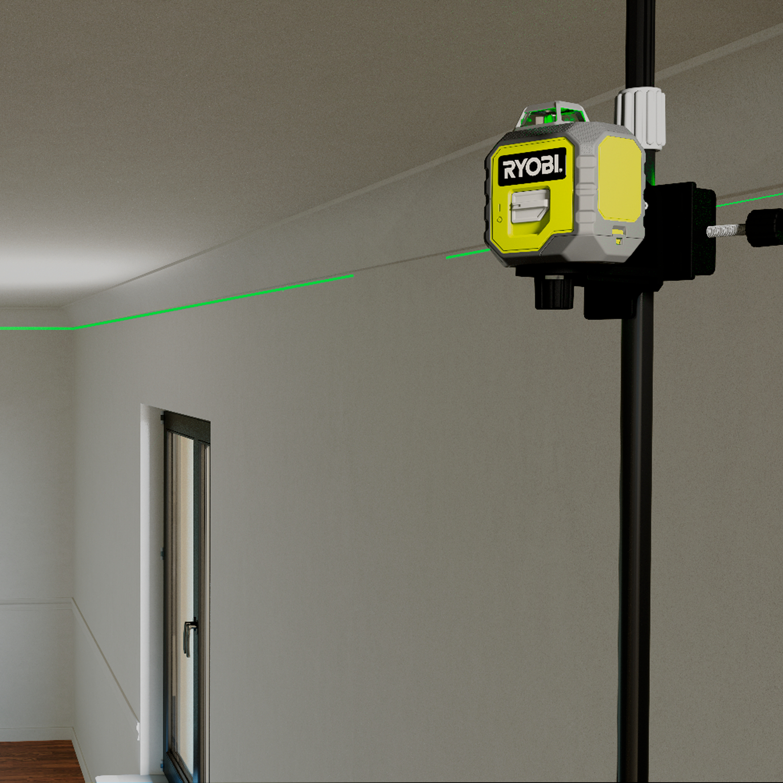 Ryobi 25m 360° Green Line Laser - Image 8 of 9