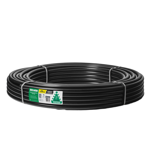 Holman 25mm x 100m Black Poly Pipe