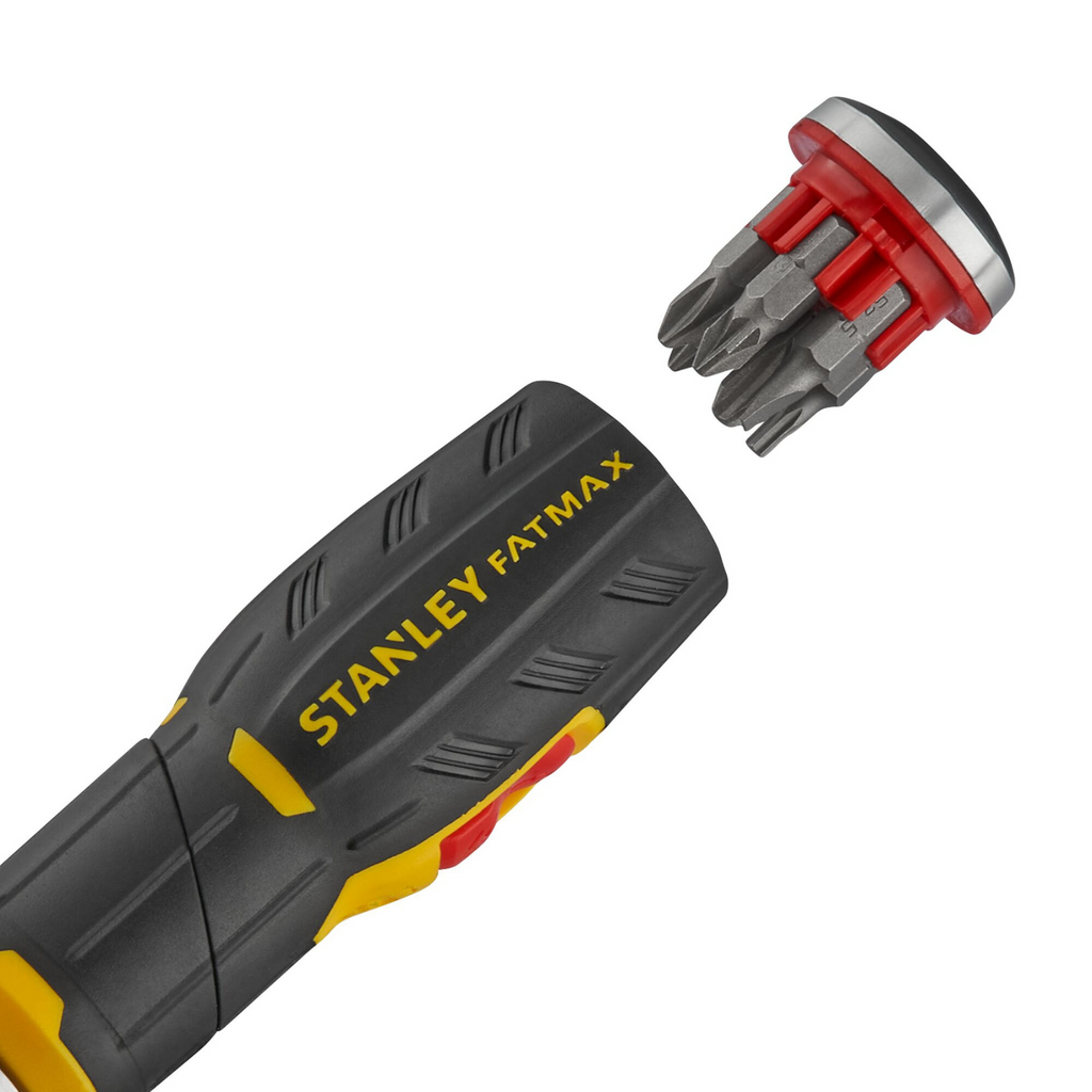 Stanley FatMax Pistol Grip Ratchet Screwdriver With 12 Bits - Image 2 of 4