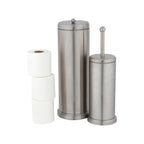 Barelli Stainless Steel Premium Toilet Roll Holder Storage - Image 4 of 8