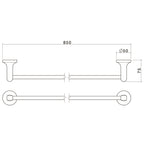 Caroma 800mm Sahara Single Towel Rail - Image 2 of 2