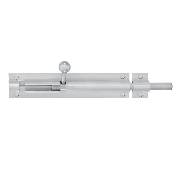 Delf Trade 9.5 x 150mm Satin Chrome  Extended Throw Barrel Bolt
