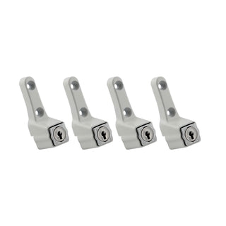 Ikonic White Sliding Window Lock - 4 Pack