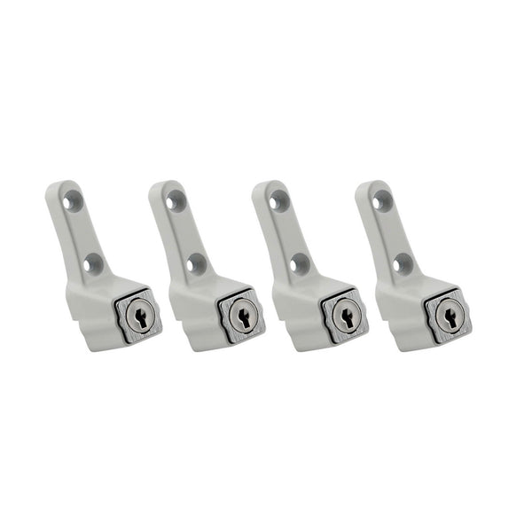 Ikonic White Sliding Window Lock - 4 Pack