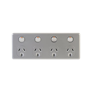DETA Four Outlet Power Point - White