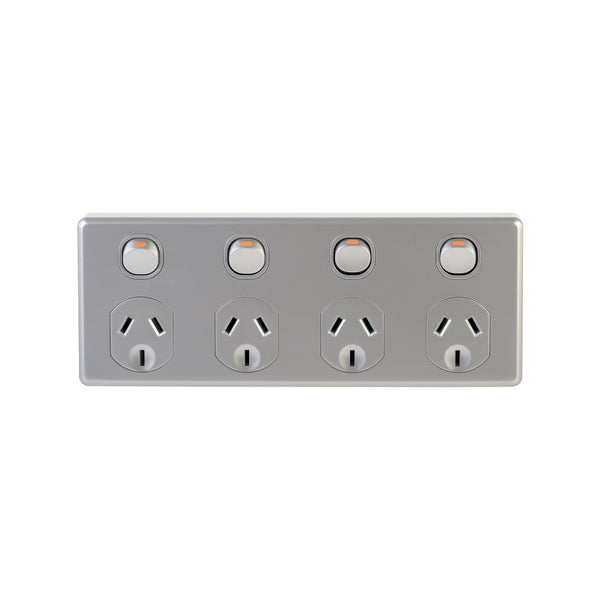 DETA Four Outlet Power Point - White