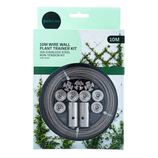 Garden Zen 10m Non Tensioned Wire Wall Plant Trainer Kit