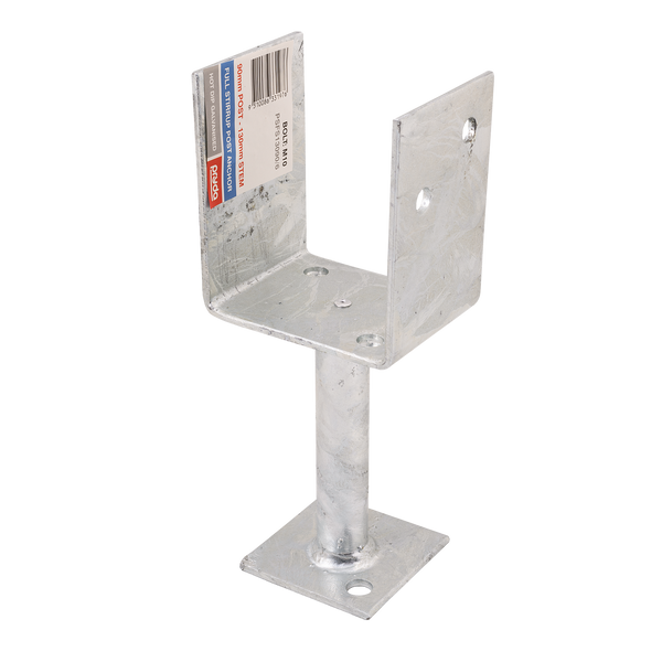 Pryda 130x90mm M10 Full Stirrup Post Anchor