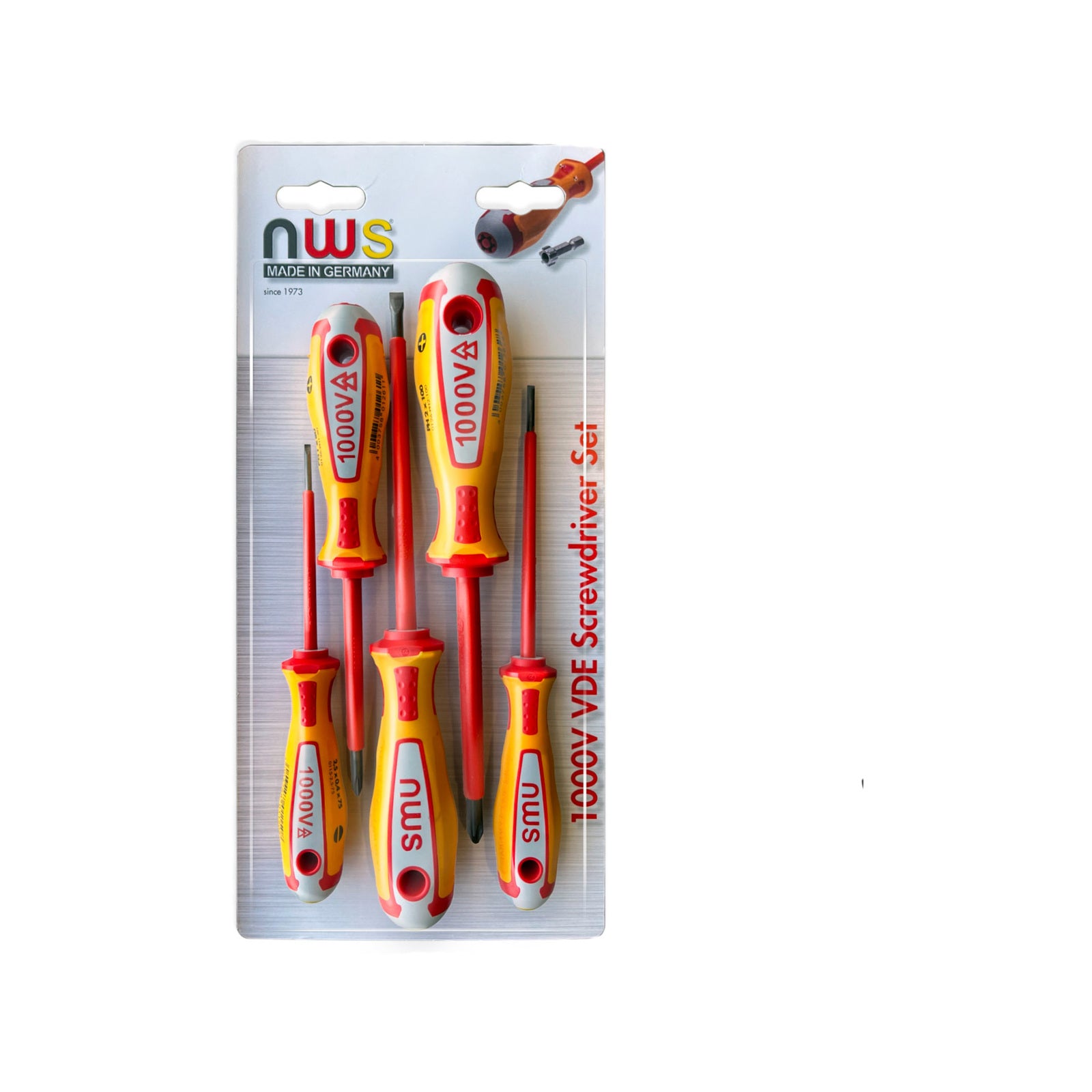 NWS 5 Piece VDE Screwdriver Set - Image 2 of 4