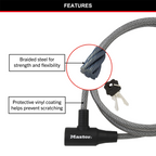 Master Lock 10mm x 1.8m Keyed Cable Lock - Image 2 of 16