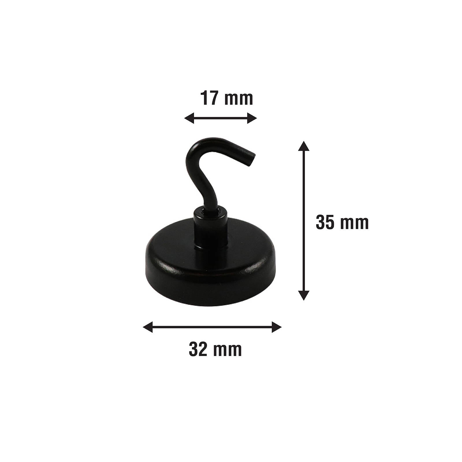 Everhang 35mm Black Magnetic Hook - 4 Pack - Image 2 of 5