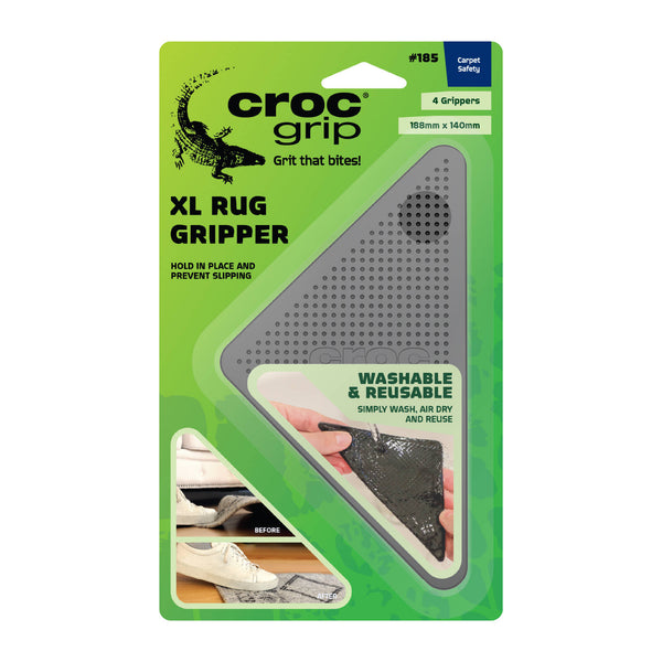 Croc Grip Extra Large Adhesive Rug And Mat Grippers - 4 Pack