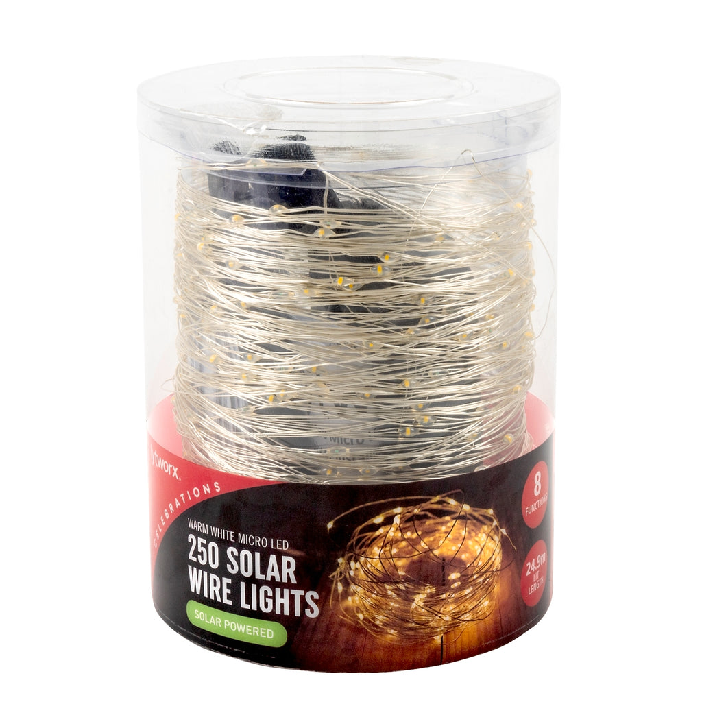 Lytworx Warm White Solar Micro LED Wire Lights - 250 Pack - Image 1 of 2