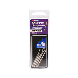 Zenith Assorted 316 Stainless Steel Split Pin - 6 Pack