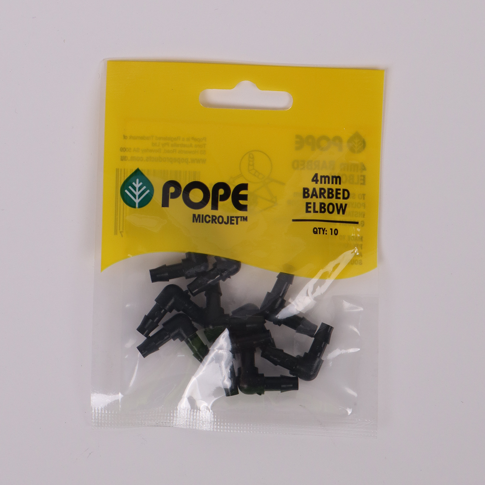 Pope 4mm Barbed Elbow - 10 Pack - Image 4 of 5