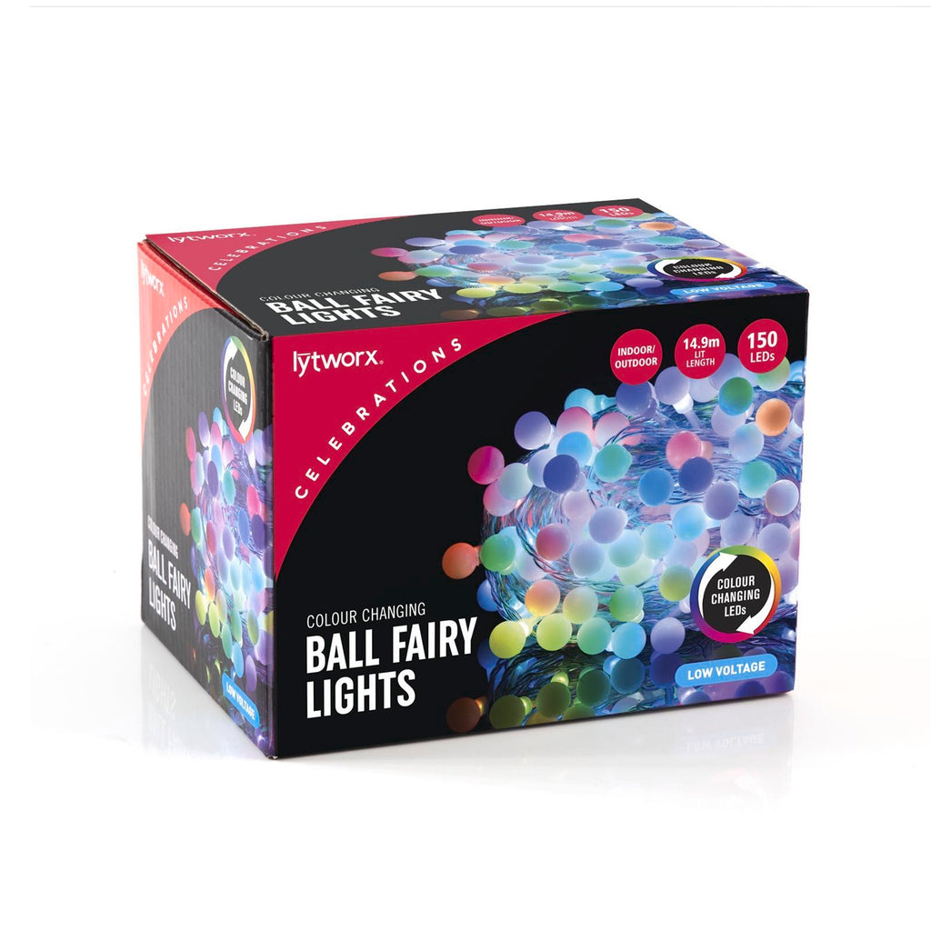 Lytworx Colour Changing LED Ball Fairy Lights - 150 Pack - Image 1 of 2