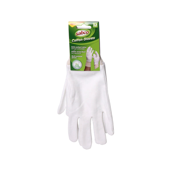 Sabco Medium Premium Cotton Gloves - 1 Pair - Medium