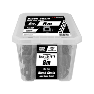 Pinnacle 8mm 5/16" x 8m Black Chain
