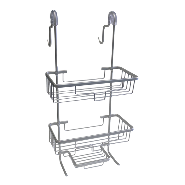 Barelli Silver Over Screen Aluminium Rust Free Shower Caddy