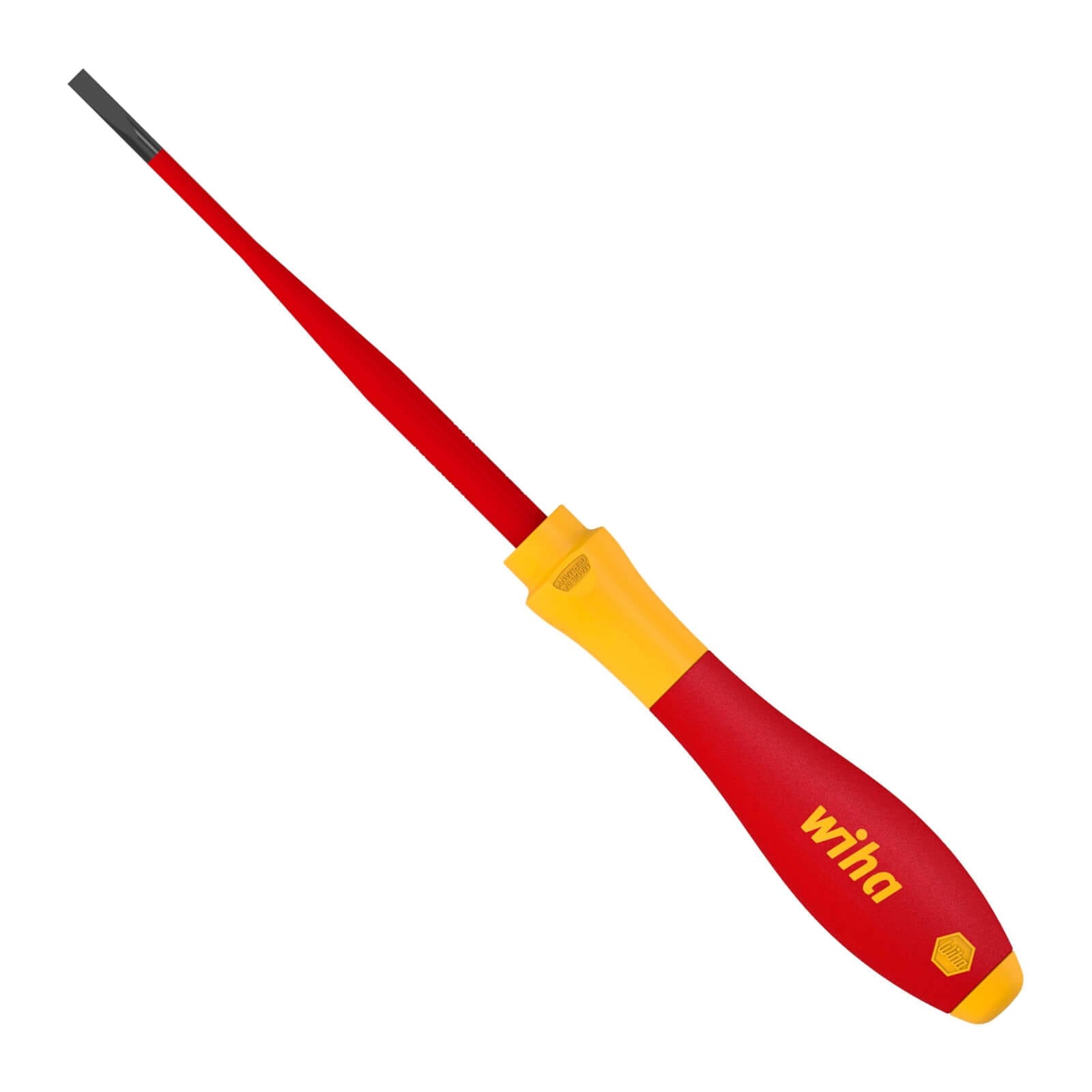 Wiha 4.0 x 100mm Slotted Slimfix VDE Insulated Screwdriver - Image 1 of 14