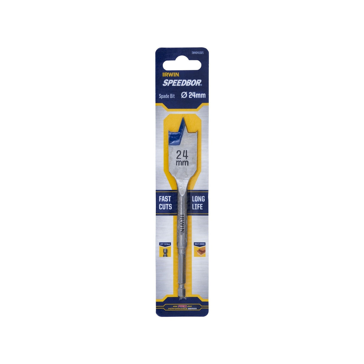 IRWIN 24mm Blue Groove Spade Bit - Image 1 of 2