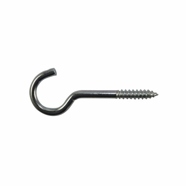 Everhang 26 x 6.2mm Zinc Plated Round Screw Hook - 6 Pack