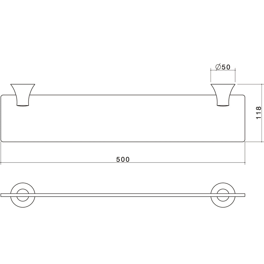 Caroma Elegance Glass Shelf - Image 2 of 2