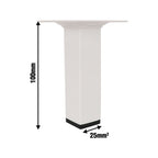 Adoored 25 x 100m White Square Metal Furniture Leg - Image 2 of 2