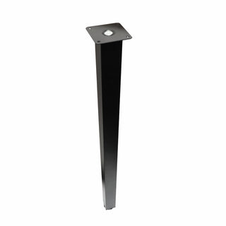 Adoored 40 x 710mm Black Square Adjustable Furniture Leg