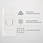 DETA Single Architrave Switch - White - Image 5 of 7