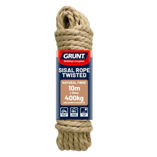 Grunt 10mm x 10m Sisal Twisted Rope