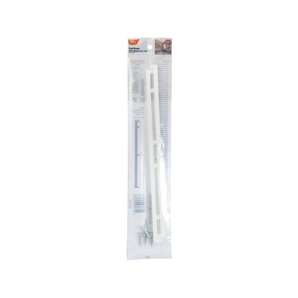 Taskmaster 295mm White Plastic Drawer Runner - 1 Pair - 295 x 9 x 7mm