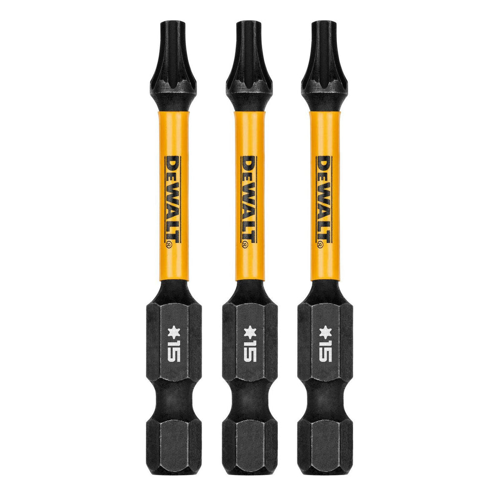DeWALT FLEXTORQ 57mm TX15 Screwdriver Bit DWAF2TX15IR3 - 3 Pack - Image 1 of 3