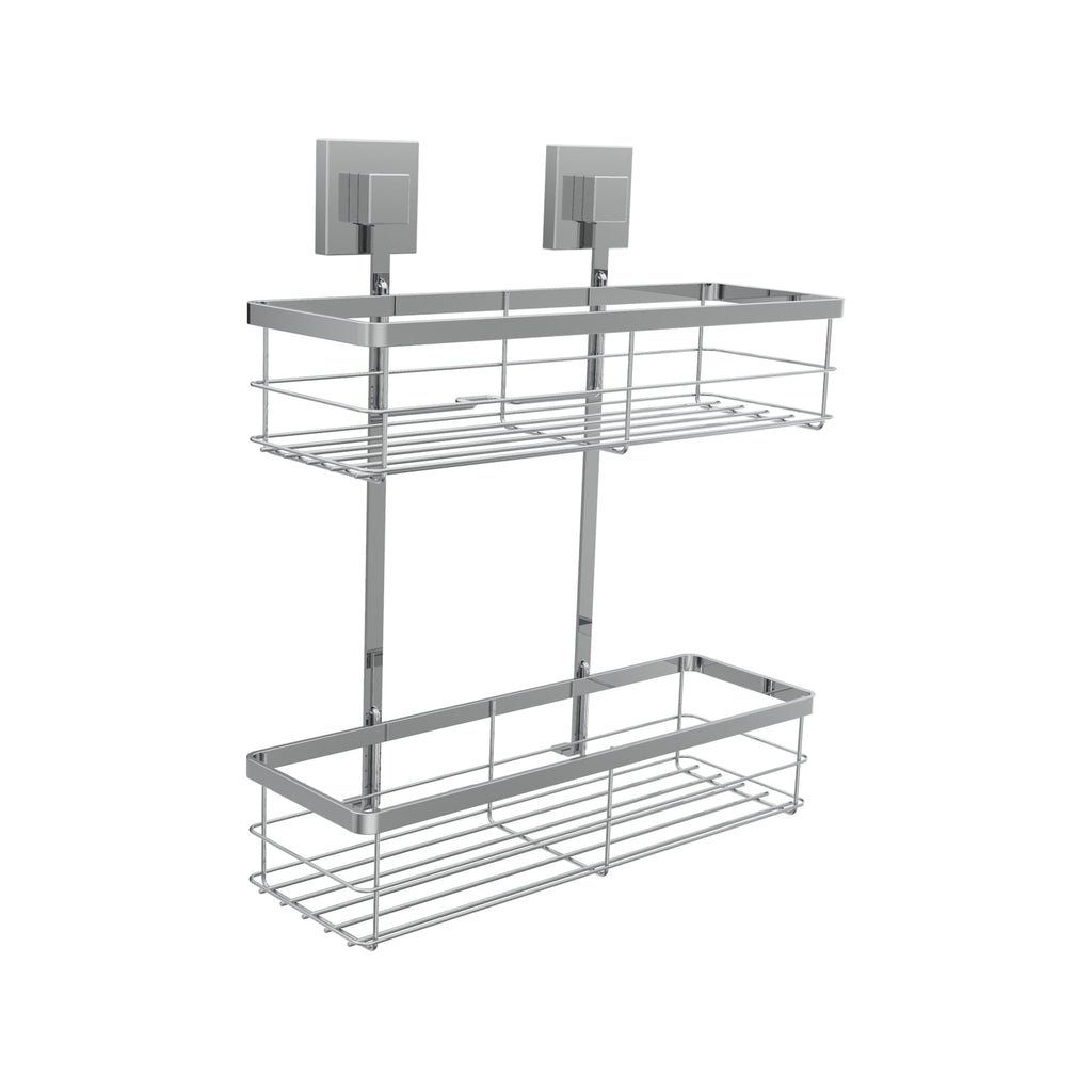 Fusion-Loc 26kg Stainless Steel Suction Double Shower Caddy - Image 1 of 5