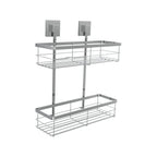 Fusion-Loc 26kg Stainless Steel Suction Double Shower Caddy - Image 1 of 5