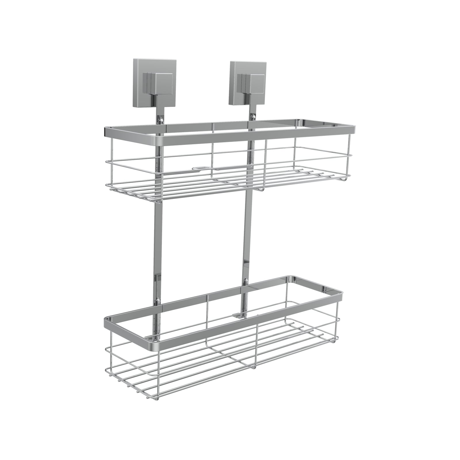 Fusion-Loc 26kg Stainless Steel Suction Double Shower Caddy - Image 1 of 5