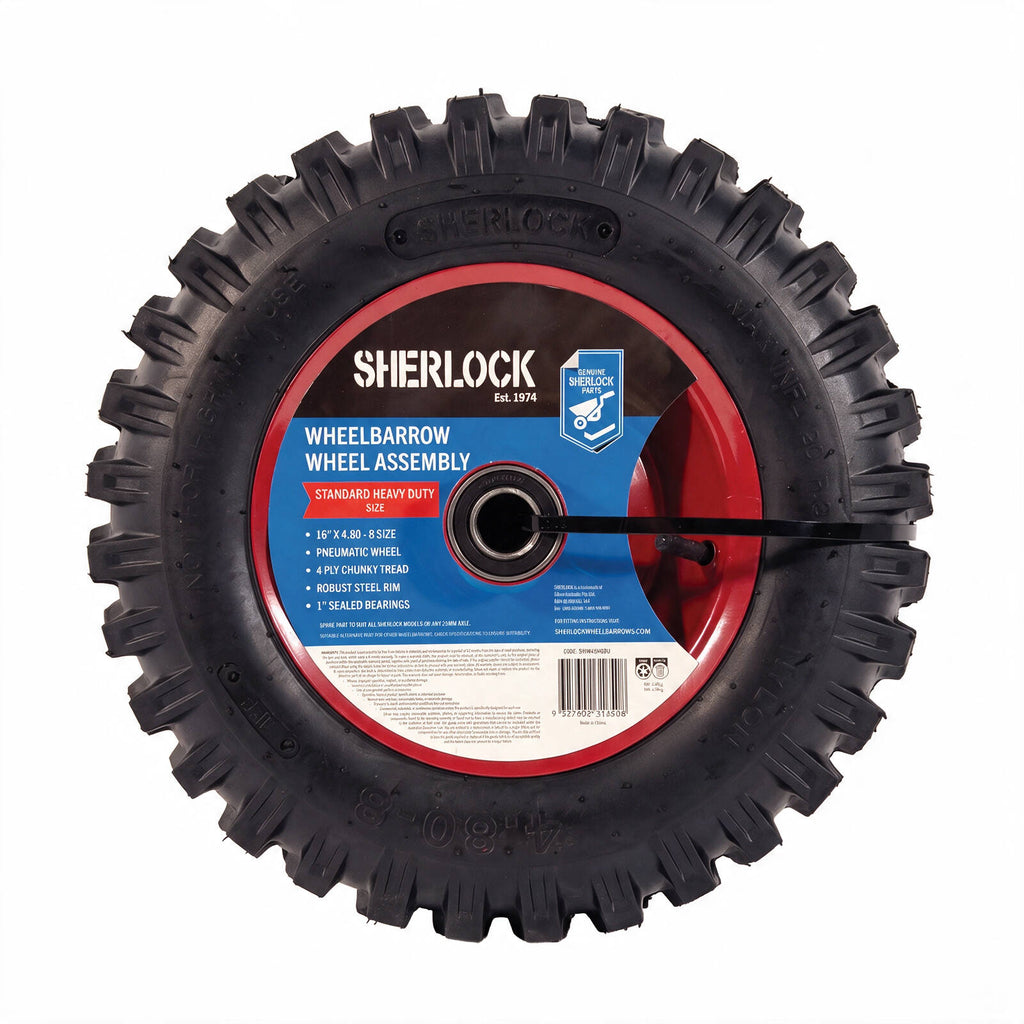 Sherlock 16" Standard Heavy Duty Tread Wheelbarrow Wheel - Image 4 of 5