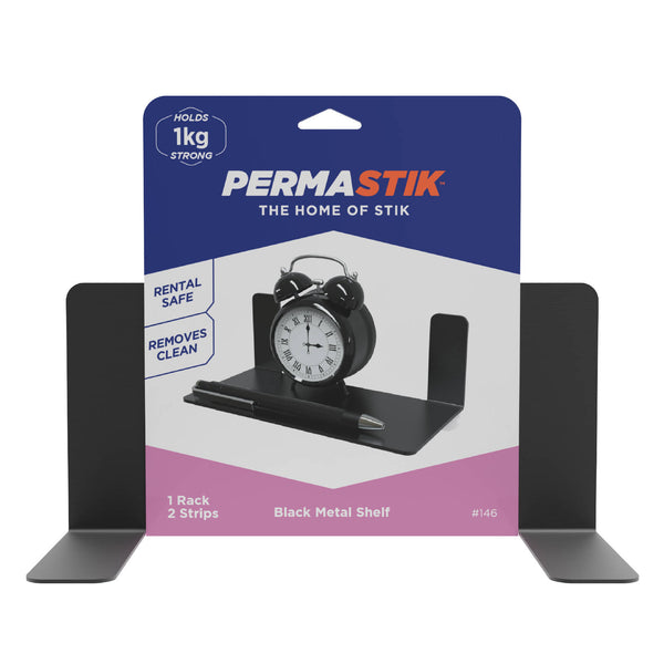 Permastik Matte Black Metal Shelf